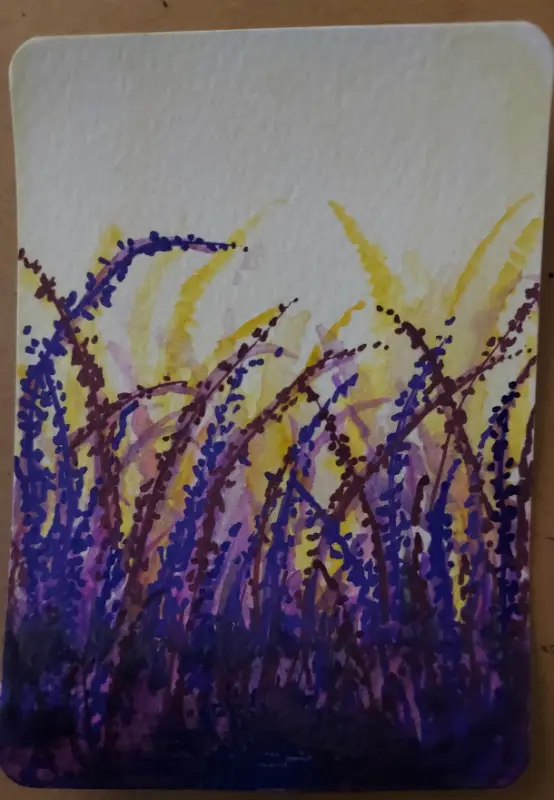 Wheat Field aceo art card