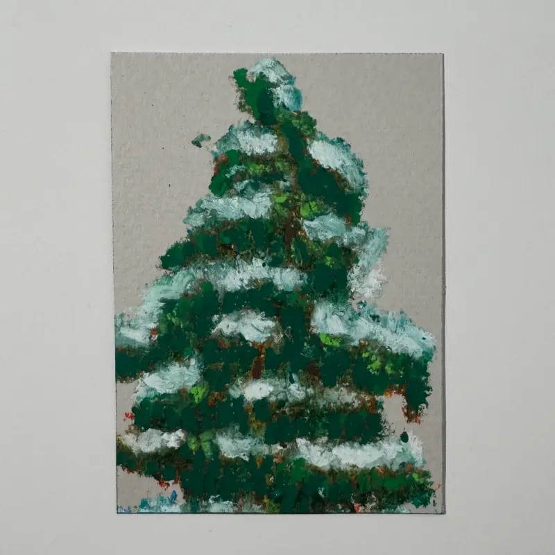 Winter Dreams aceo art card
