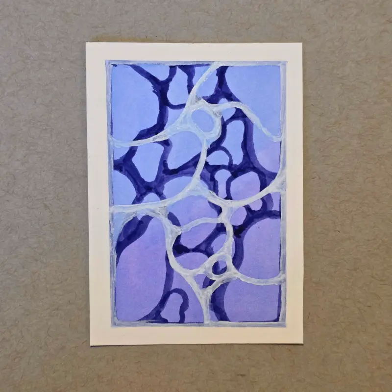 dusk - A Day at the Pool mini series aceo art card