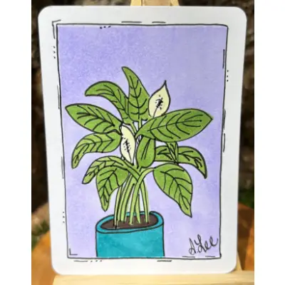 Dawn of Peace aceo art card thumbnail 2