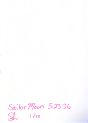 Kawaii chibi Sailor Moon aceo art card thumbnail 2