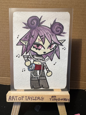 BUNDLE Ooky Spooky aceo art card thumbnail 1