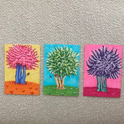 A Peaceful Day aceo art card thumbnail 2