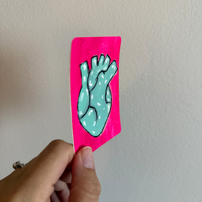 Original Anatomical Heart ACEO | Heartstrings #6/9 aceo art card thumbnail 2