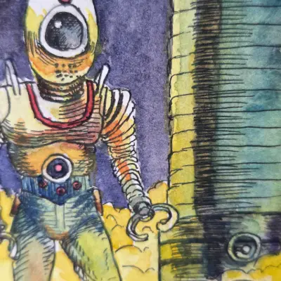 Are You Functional? aceo art card thumbnail 2