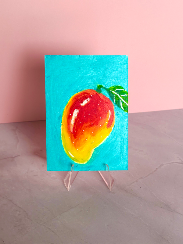 Golden Mango aceo art card