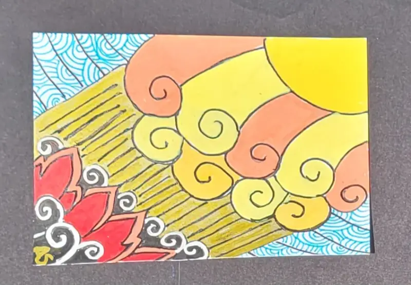 Fruits of the spirit 4/9 -Goodness aceo art card