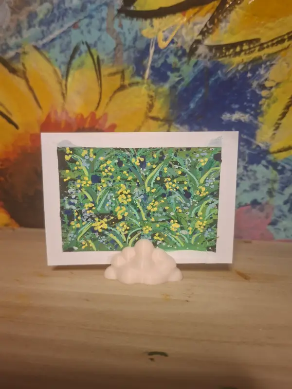 Flower meadow aceo art card
