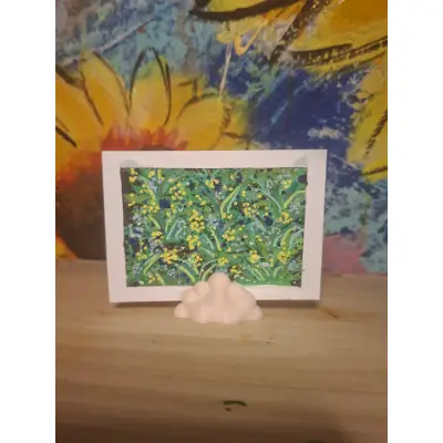 Flower meadow aceo art card thumbnail 1
