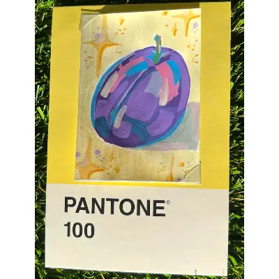 Sparkling Plum aceo art card thumbnail 1