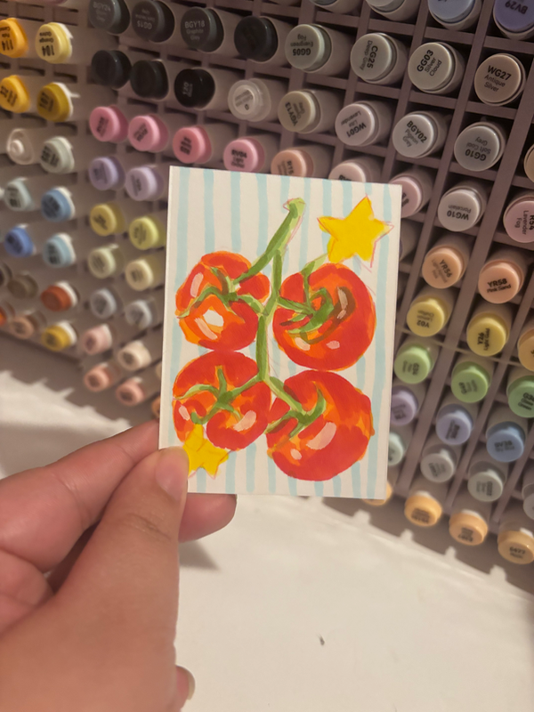 “Timeless Tomato’s” Fruit aceo art card