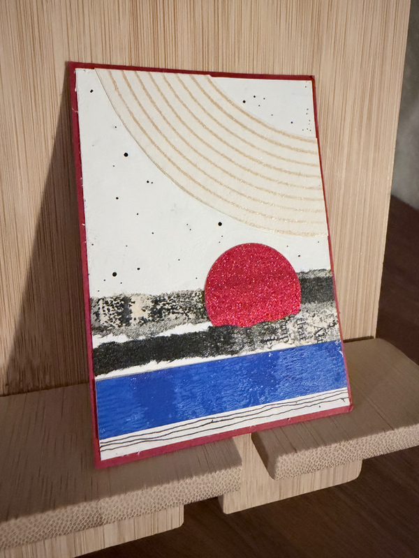 Red Horizon no. 2 aceo art card