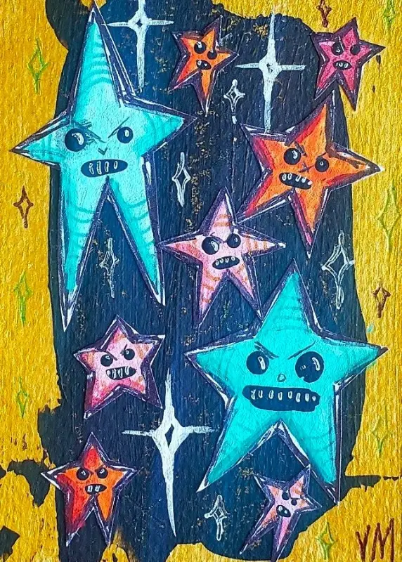 Broken Toyland ACEO ATC ooak originals number 133 aceo art card