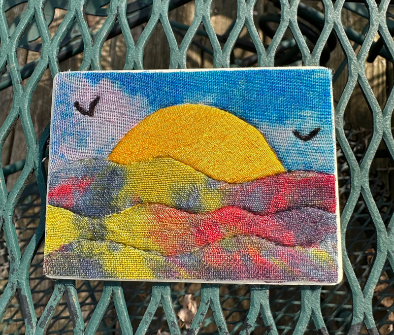 “Sunset Waves” Kinusaiga aceo art card
