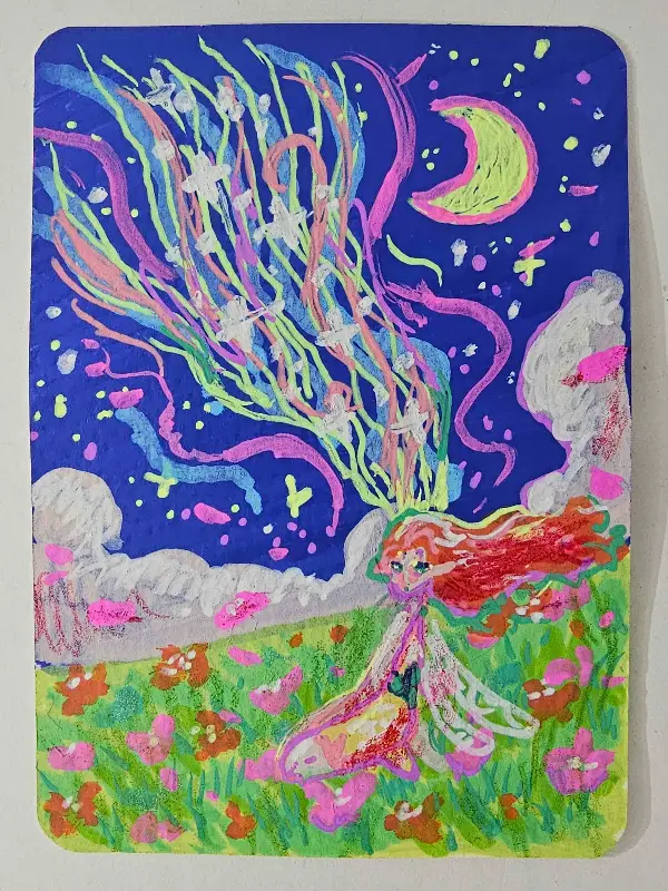 Star Stream aceo art card