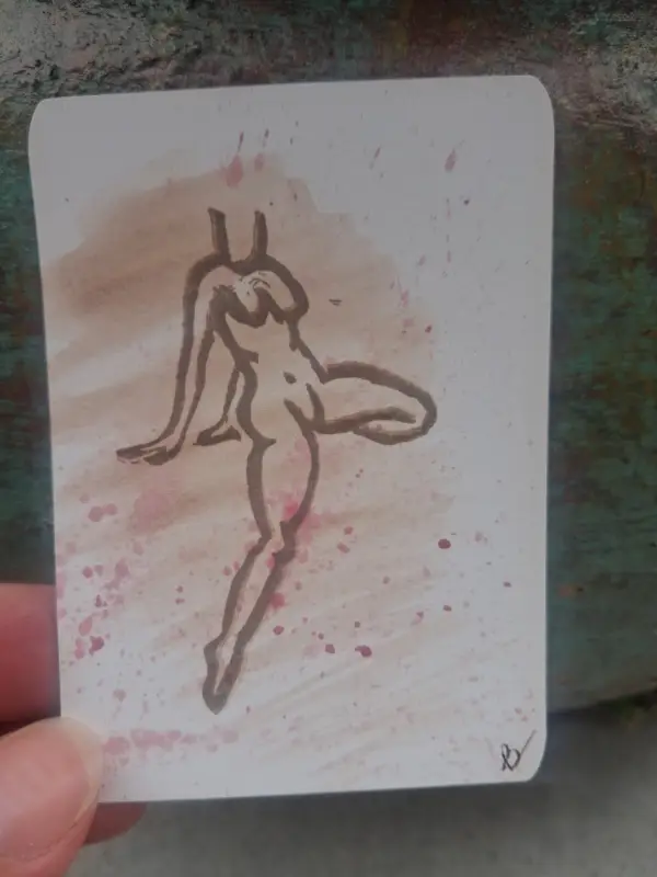 Figure It Out aceo art card