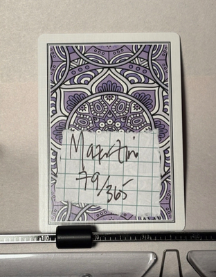 Butterfly Quote Card #79 by Mazerzine Sylvia Plath aceo art card thumbnail 4