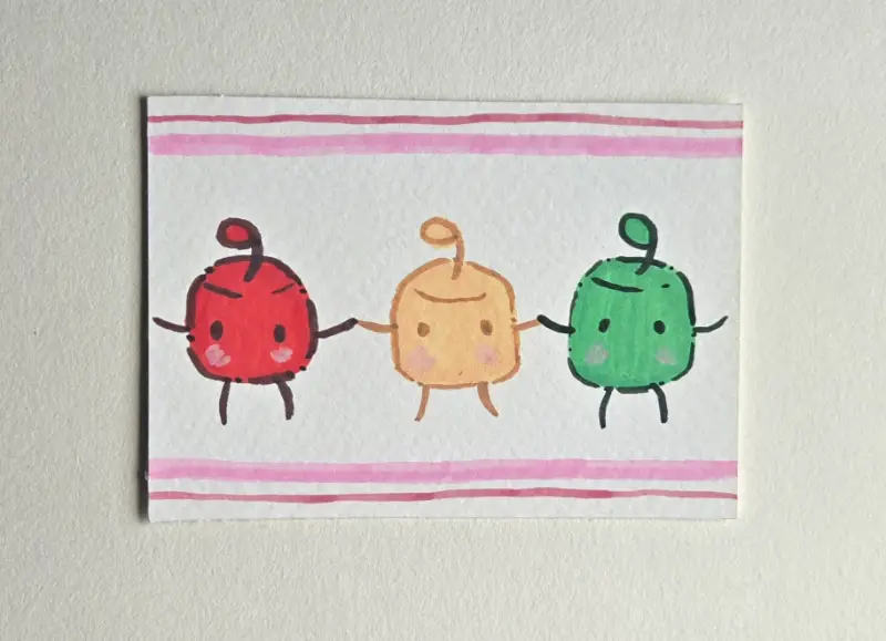 Junimo Apples aceo art card
