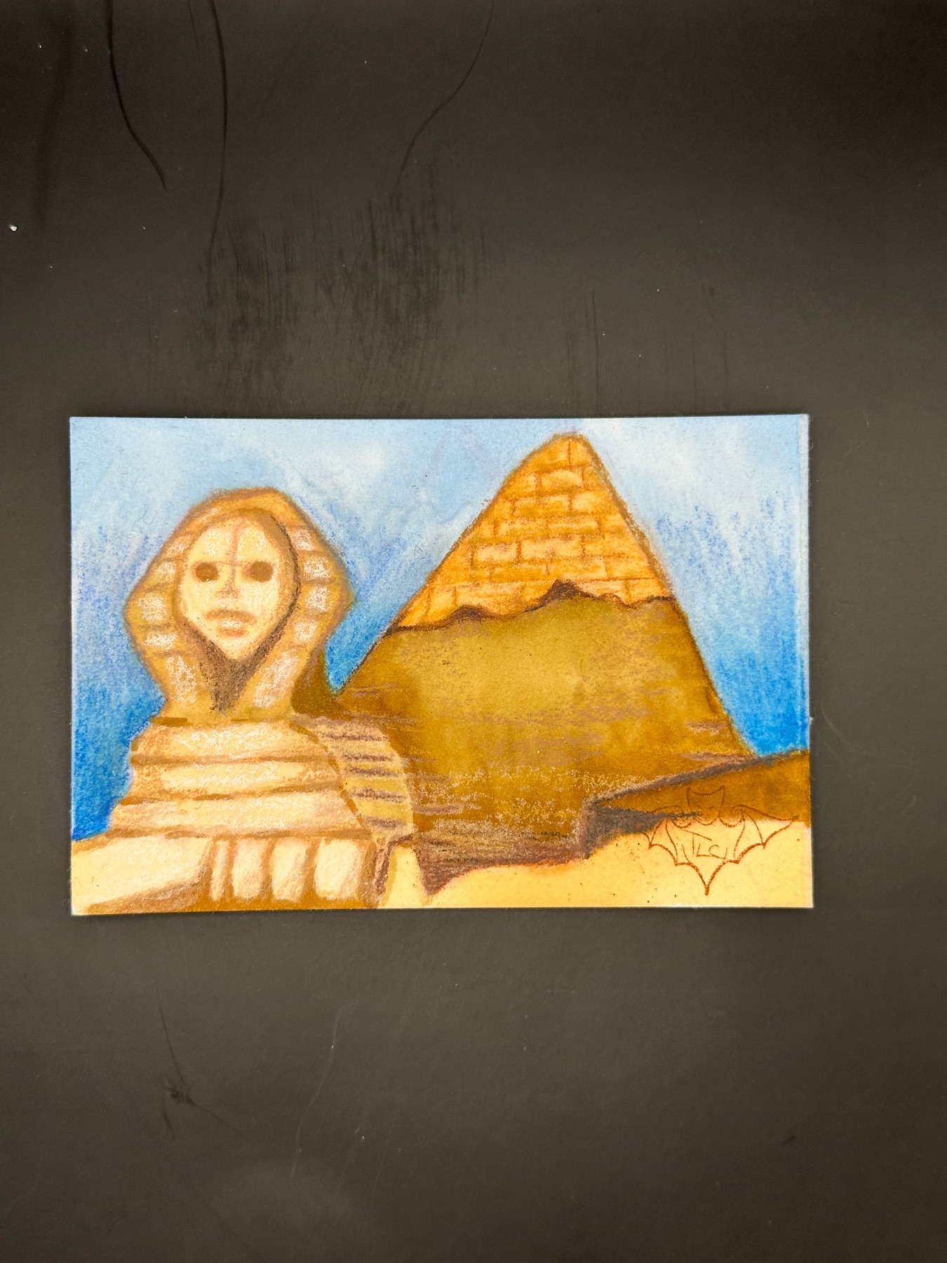 Sphinx aceo art card