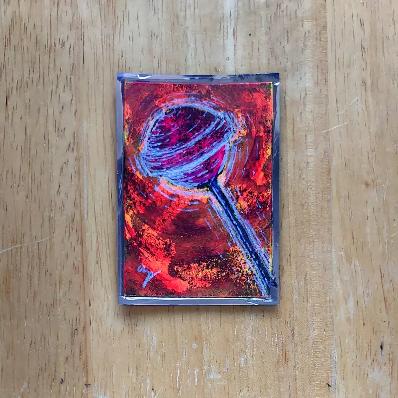 Fluorescent Candy - Sucker aceo art card