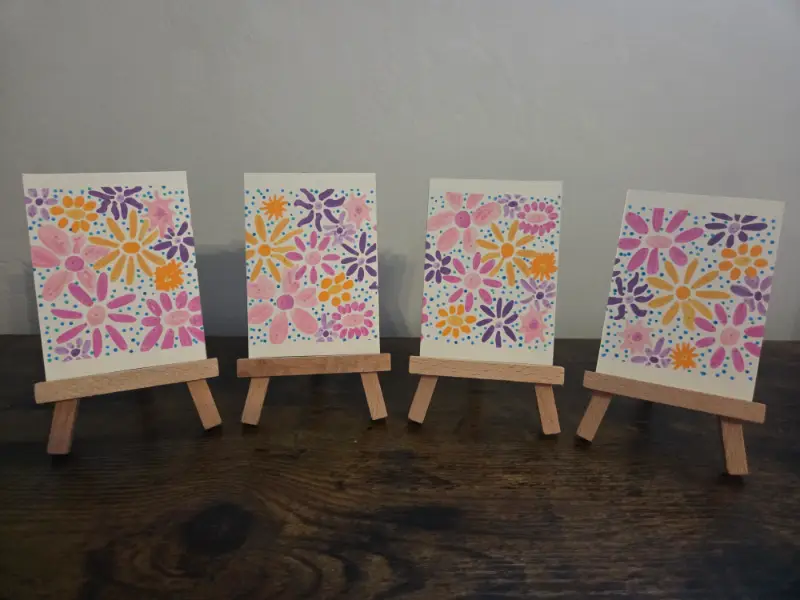 Silly Flowers Set 🌸 aceo art card