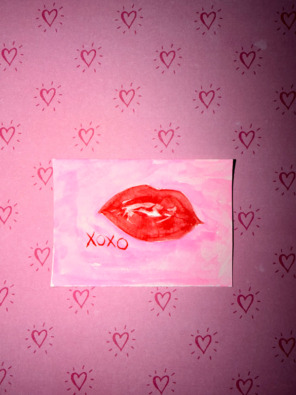 Xoxo - By Cici and Bobo aceo art card