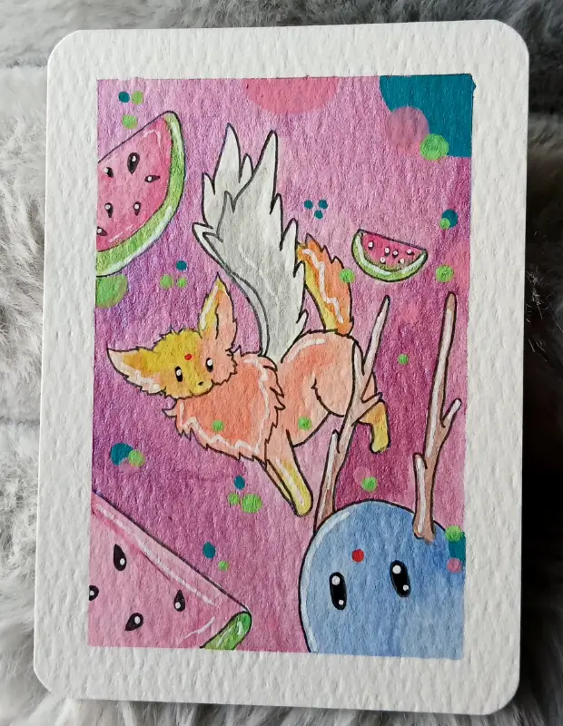 Watermelon Sugar aceo art card