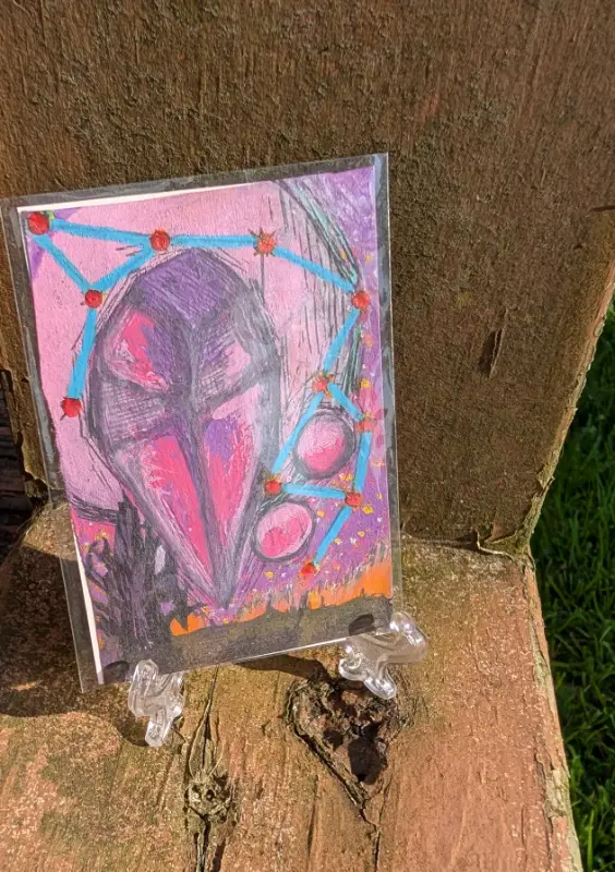 Vision aceo art card