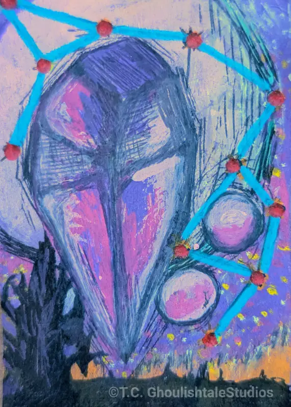 Vision aceo art card