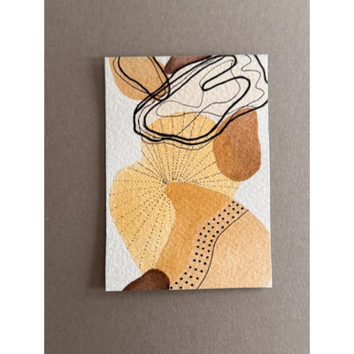The Golden Web aceo art card thumbnail 1