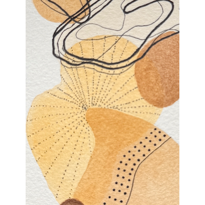 The Golden Web aceo art card thumbnail 2