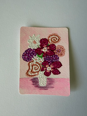 Bloom in Point aceo art card thumbnail 2