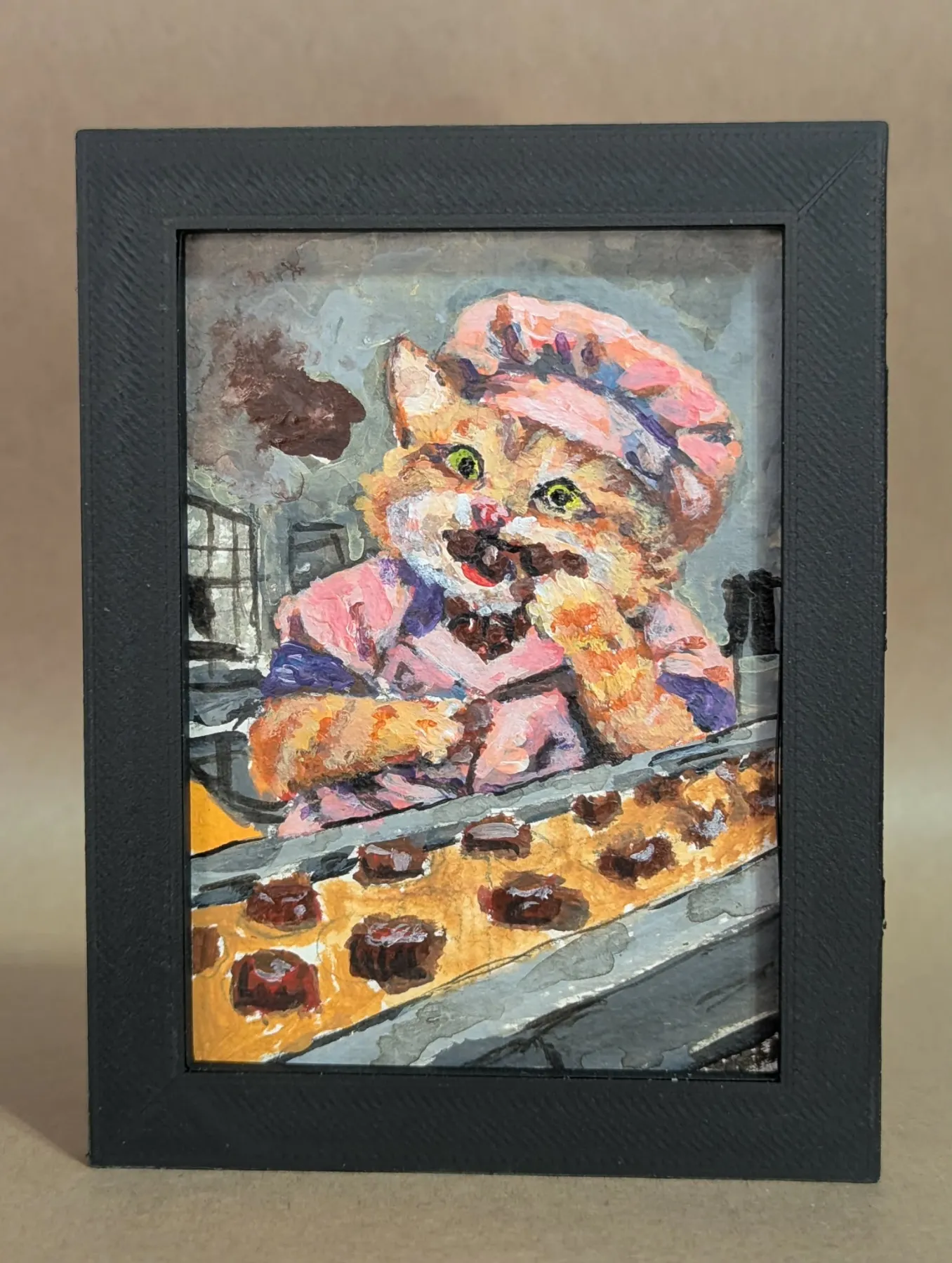 Mewcy Can Handle It aceo art card