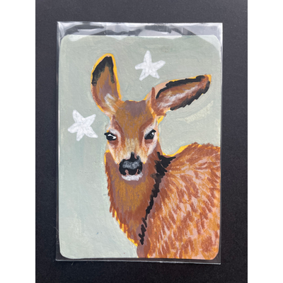 “Wilderness” - Wildlife Portrait aceo art card thumbnail 3