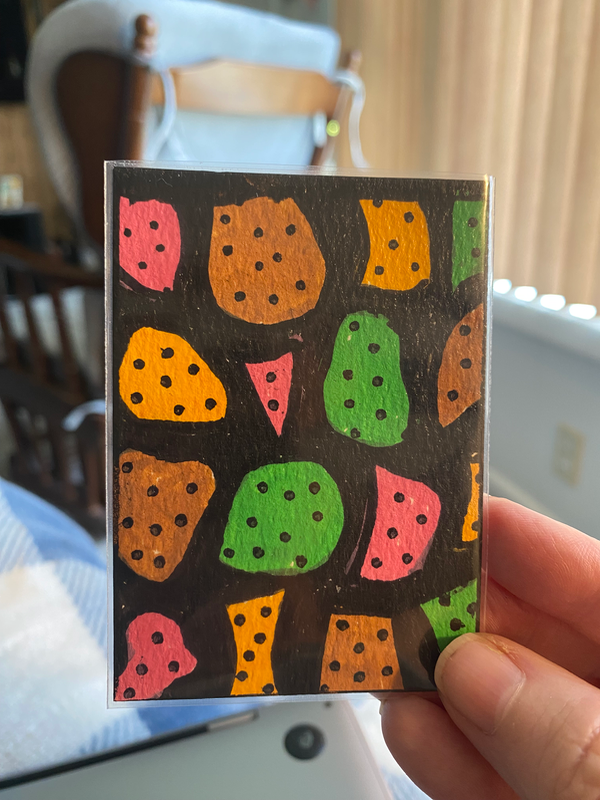 Dotty Day aceo art card