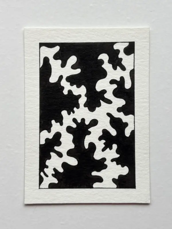 Encroaching aceo art card