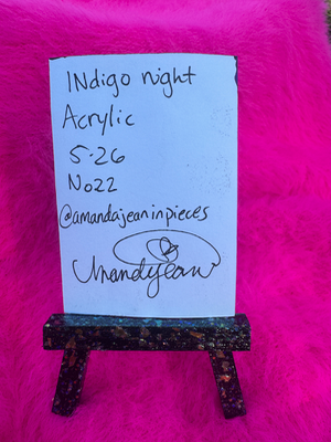 Indigo night aceo art card thumbnail 2