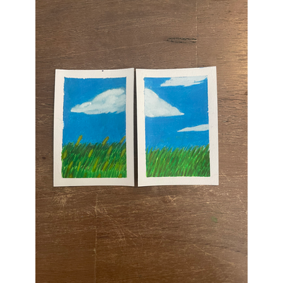 Grassy Field Bundle 1 aceo art card thumbnail 2