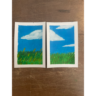 Grassy Field Bundle 1 aceo art card thumbnail 1