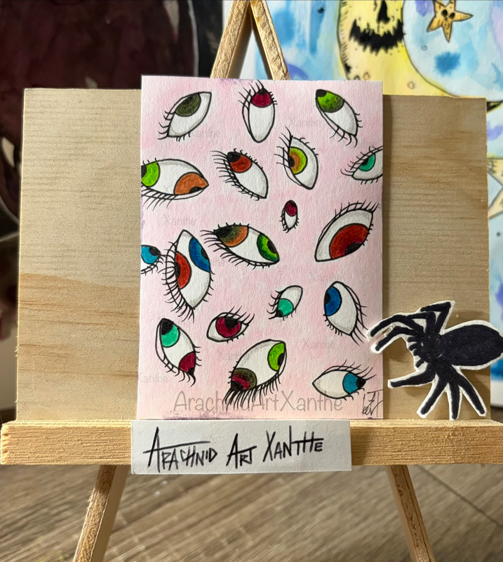 BEING WATCHED aceo art card