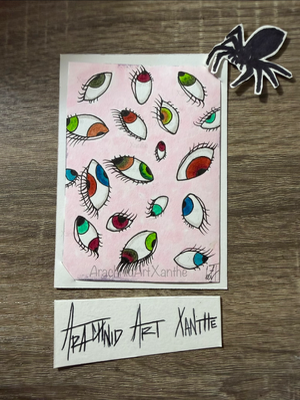 BEING WATCHED aceo art card thumbnail 2