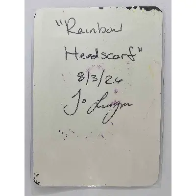 Rainbow Headscarf aceo art card thumbnail 2