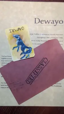 Dewayo cryptid informational package aceo art card thumbnail 1
