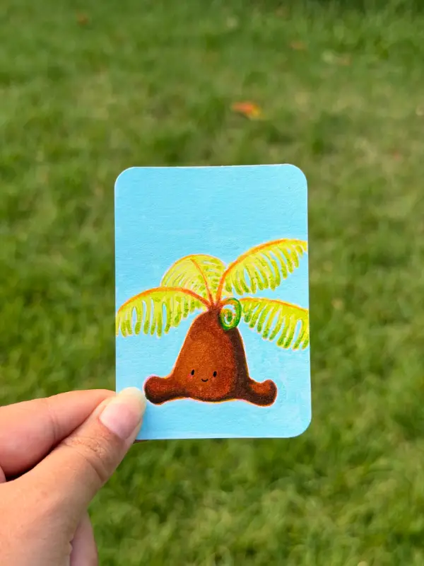 Fern Baby Series (Hapuu - Native Hawaiian Fern) aceo art card