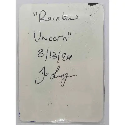 Rainbow Unicorn aceo art card thumbnail 3
