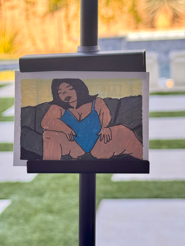 OOAK ACEO Acrylic and Watercolor “Beautiful” aceo art card