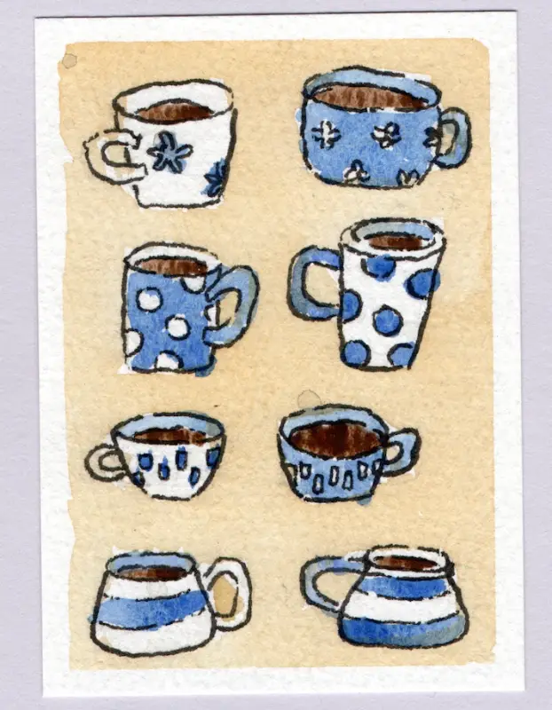 Mugs aceo art card
