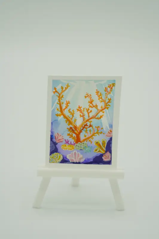 Coral aceo art card