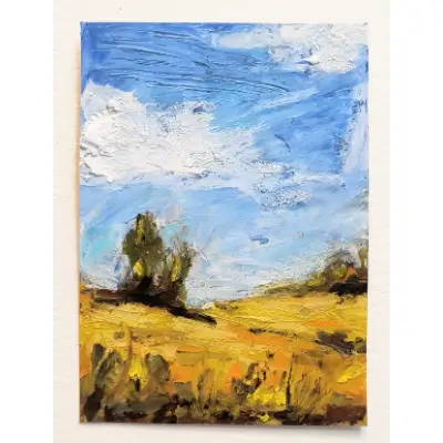 Grasslands pt 3 aceo art card thumbnail 1
