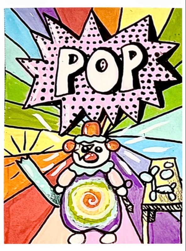 Pop! aceo art card
